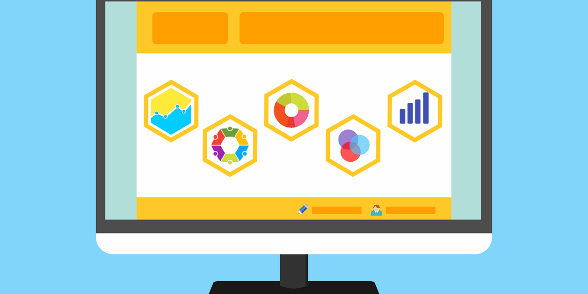Free statistic survey website vector