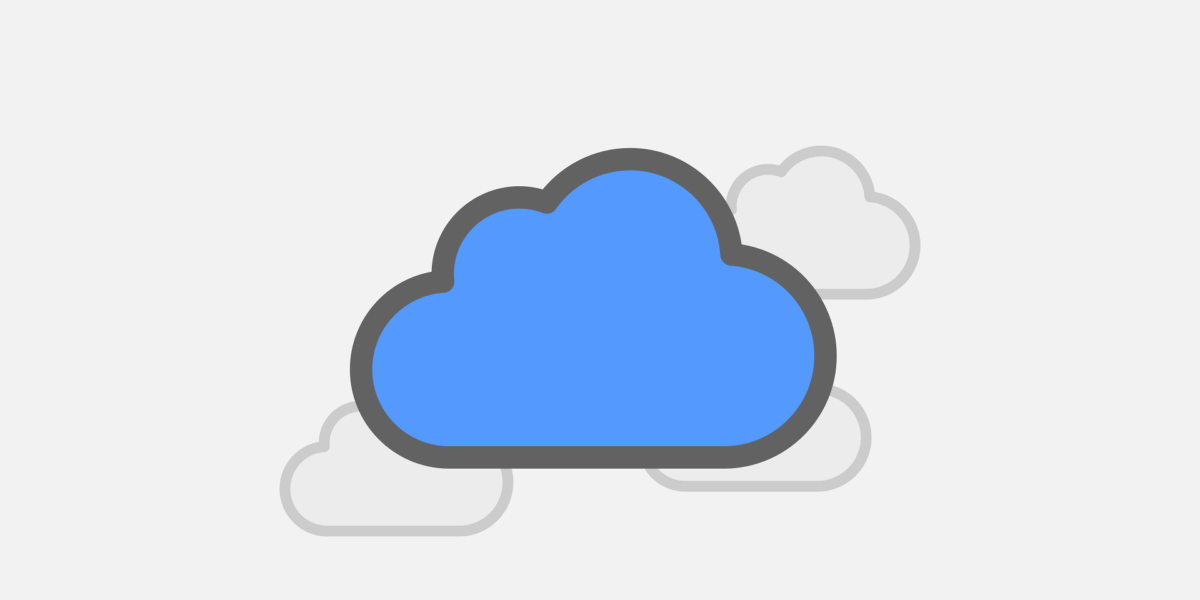 Free cloud storage icon vector