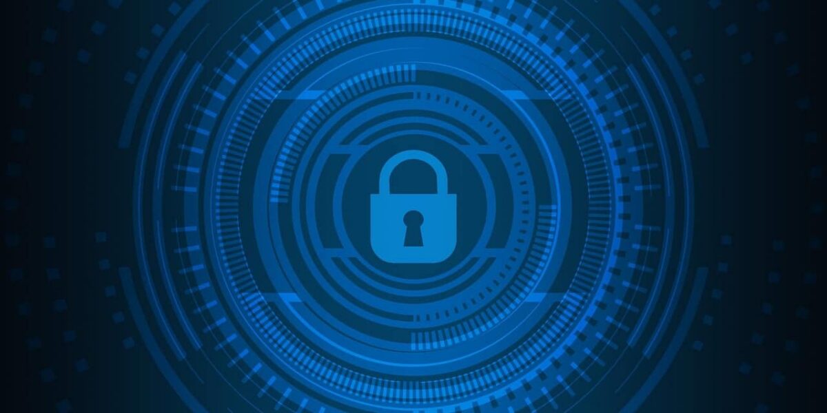 Free cyber security technology network illustration